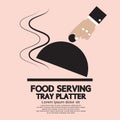 Food Serving Tray Platter. Royalty Free Stock Photo