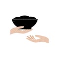 Food Sharing Icon, sign or logo