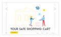 Food Shipping, Safe Food Delivery during Coronavirus Pandemic Landing Page Template