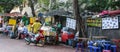 The food shop in the street in bangkok,thailand