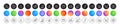 Food, Signature and Timer line icons. For web app, printing. Round icon buttons. Vector
