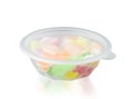 Food or snack storage bowl on white Royalty Free Stock Photo