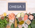 Omega 3 fatty acids food sources Royalty Free Stock Photo