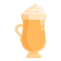 Food spice latte icon cartoon vector. Drink cup