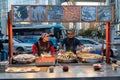 Food stall in Myeongdong street market