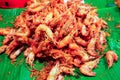Food Stall in Thailand,fried prawn Royalty Free Stock Photo