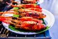 Food Stall in Thailand,prawn Royalty Free Stock Photo