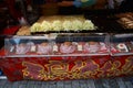 Japanese food stalls at a summer festival