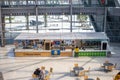 Food stands inside ARTIC Royalty Free Stock Photo