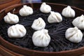 The food, the steamed stuffed bun Royalty Free Stock Photo