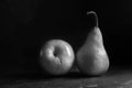 Food Still Life - Apple and Pear Royalty Free Stock Photo