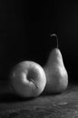 Food Still Life - Apple and Pear Royalty Free Stock Photo