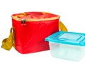 food storage red insulated bag