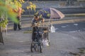 Food Street Vendor in Montevideo Royalty Free Stock Photo