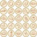 Food symbols Royalty Free Stock Photo