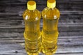 Food table oil, mixture of sunflower, corn, soybean and natural oil that has multi uses in kitchen in cooking various food and in Royalty Free Stock Photo