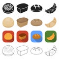 Food, technology, production and other web icon in different style. bagel, filling, dessert icons in set collection.