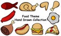 food themed hand drawn collection2