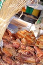 Food at the traditional street market