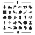 Food, travel, England and other web icon in black style. parking, animal icons in set collection.