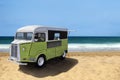 Food truck on the beach Royalty Free Stock Photo