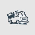 The food truck logo inspiration Royalty Free Stock Photo