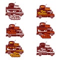 food truck logo template Royalty Free Stock Photo