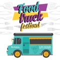 Food truck party invitation. Food menu template design.