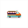 Food truck shape vector illustration