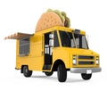 Food Truck Taco Isolated Royalty Free Stock Photo