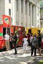 Food trucks in Montreal Royalty Free Stock Photo