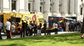 Food trucks in Montreal Royalty Free Stock Photo