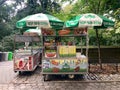 Food Trucks vendors in New York City, USA Royalty Free Stock Photo