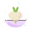 Food, Turnip, Vegetable, Spring Abstract Flat Color Icon Template