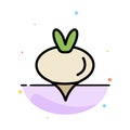 Food, Turnip, Vegetable, Spring Abstract Flat Color Icon Template