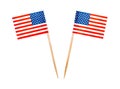 Food USA flag toothpicks Royalty Free Stock Photo