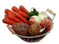 Food: Veggie Basket Royalty Free Stock Photo