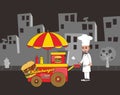 Food vendor cart Royalty Free Stock Photo