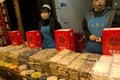 Food vendor in Muslim quarter Xi`an China