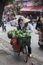 Food vendor in the street of Hanoi, Vietnam Royalty Free Stock Photo