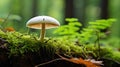 food view champignon mushroom Royalty Free Stock Photo