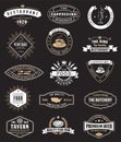 Food vintage design elements, logos, badges