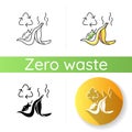 Food waste recycling icon Royalty Free Stock Photo