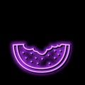 food watermelon neon glow icon illustration