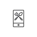 Foodie outline icon