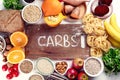Foods high in carbohydrates