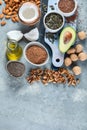 Foods high in plantbased fats