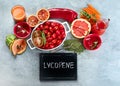 Foods Highest in Lycopene Royalty Free Stock Photo