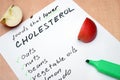 foods that lower cholesterol Royalty Free Stock Photo