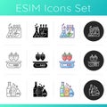 Foodstuff icons set